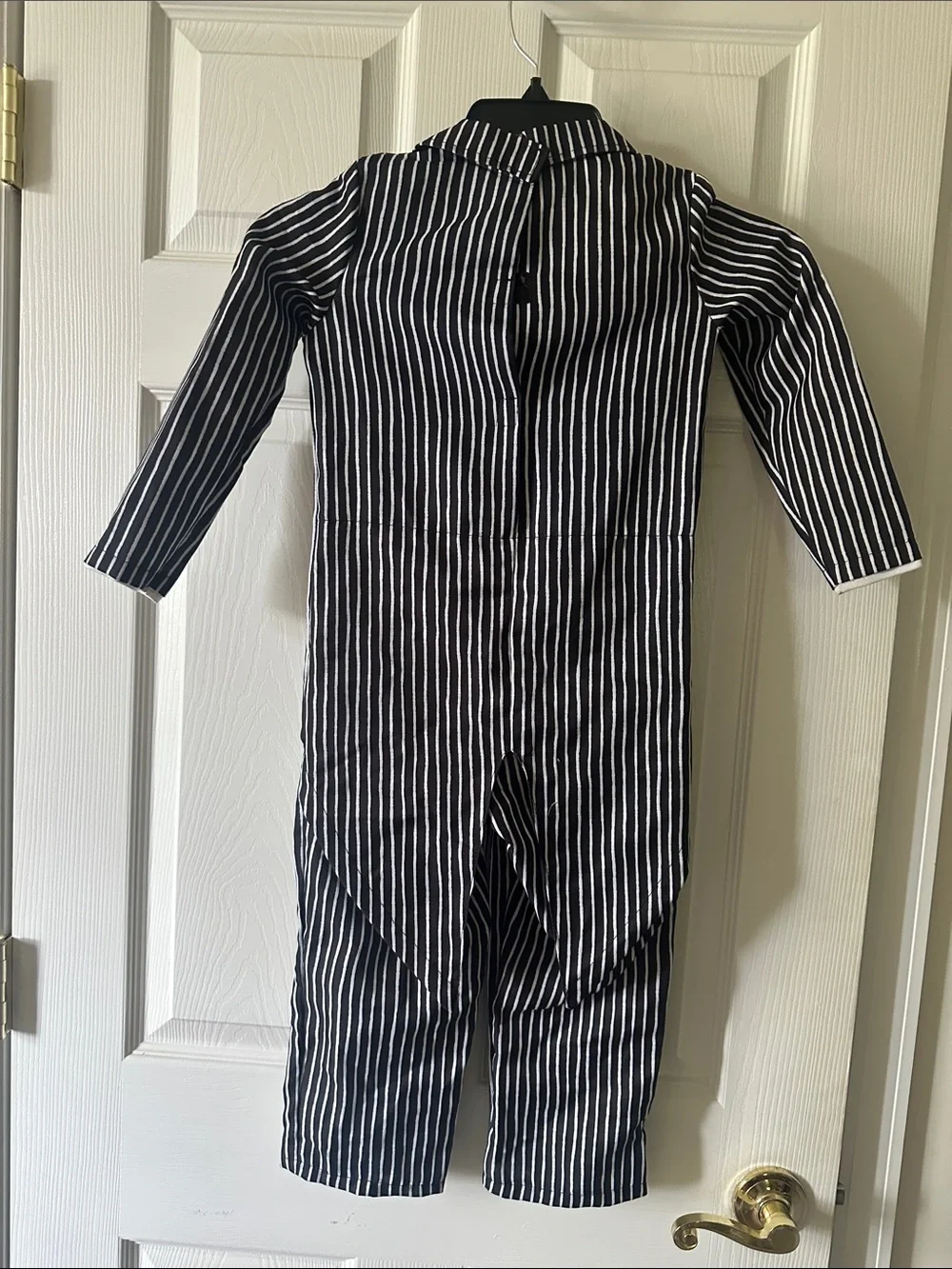 Disney Jack Skellington-Inspired Black & White Pinstripe Costume 5T